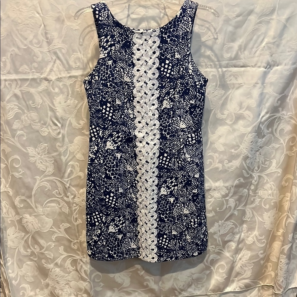 Lilly Pulitzer for Target Blue Halter Sheath Mini Dress